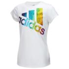 Girls 7-16 Adidas Short Sleeve Colors Ignite Tee, Size: Small, White