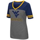 Women's Campus Heritage West Virginia Mountaineers Varsity Tee, Size: Medium, Grey