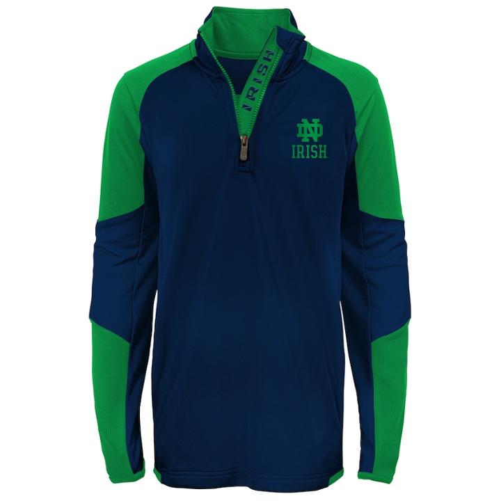 Boys 8-20 Notre Dame Fighting Irish Beta Performance Pullover, Size: Xl 18-20, Dark Blue