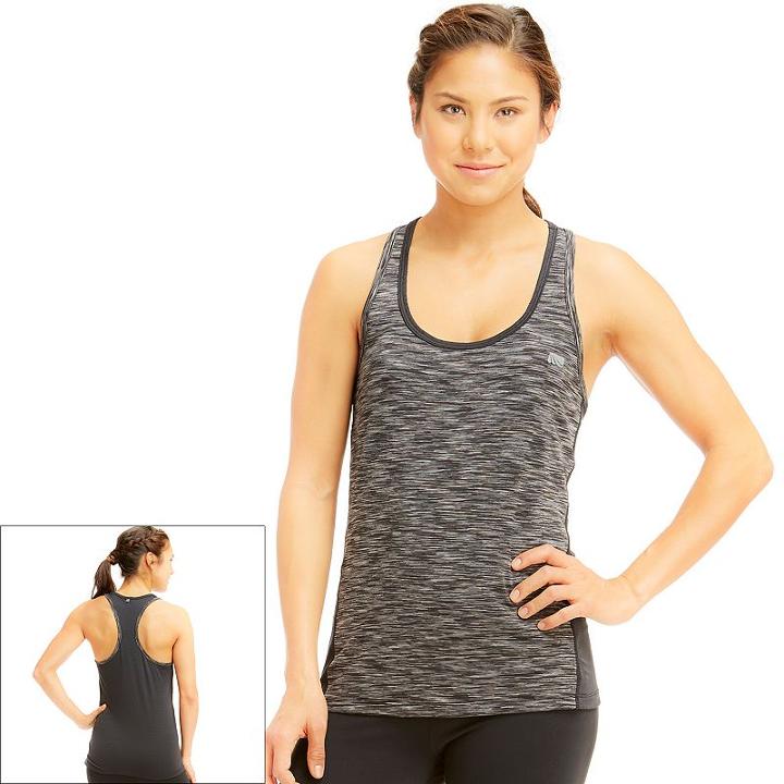 Women's Marika Breathe Perforated Racerback Tank Top, Size: Medium, Black