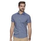 Big & Tall Men's Marc Anthony Slim-fit Stretch Button-down Shirt, Size: Xxl Tall, Blue