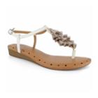 Dolce By Mojo Moxy Moxy Capri Women's Tassel Sandals, Size: Medium (7.5), White