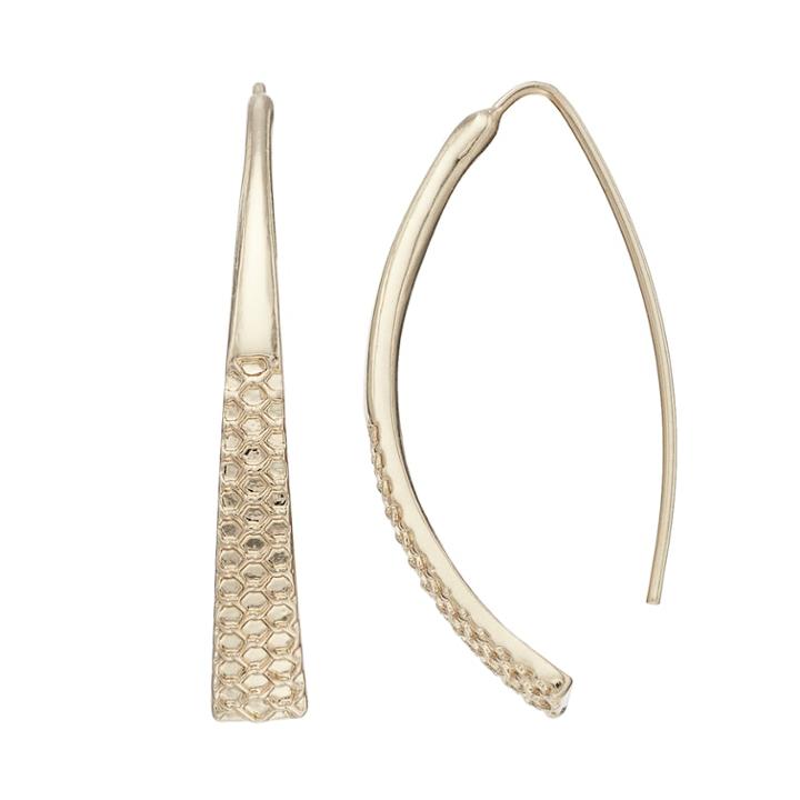 Dana Buchman Textured Linear Threader Drop Earrings, Women's, Multicolor