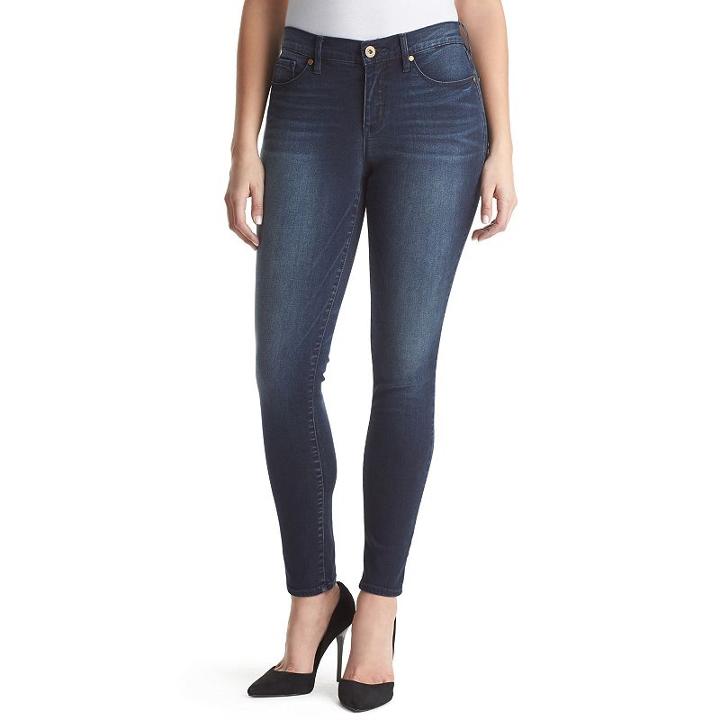 Women's Gloria Vanderbilt Movement Curvy Fit Skinny Jeans, Size: 6 Avg/reg, Med Blue
