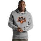 Men's Antigua Houston Dynamo Victory Logo Hoodie, Size: Xl, Light Grey