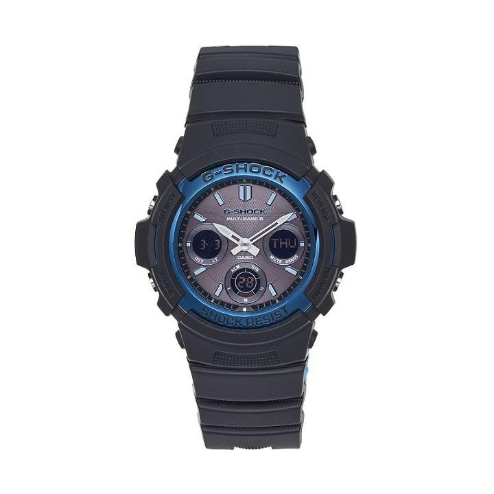 Casio Men's G-shock Analog & Digital Atomic Solar Watch - Awgm100a-1a, Black