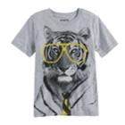 Boys 4-10 Jumping Beans&reg; Tiger In Glasses Graphic Tee, Size: 5, Light Grey