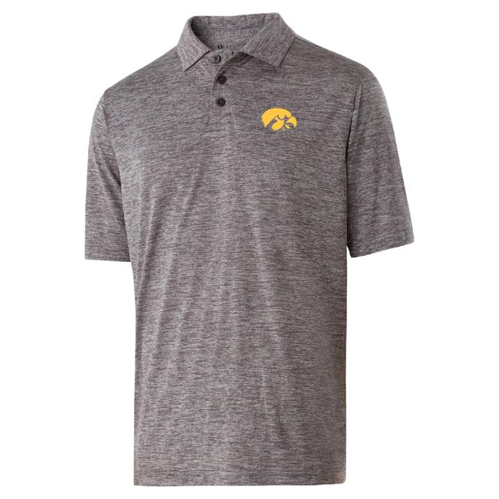 Men's Iowa Hawkeyes Electrify Performance Polo, Size: Xxl, Gray