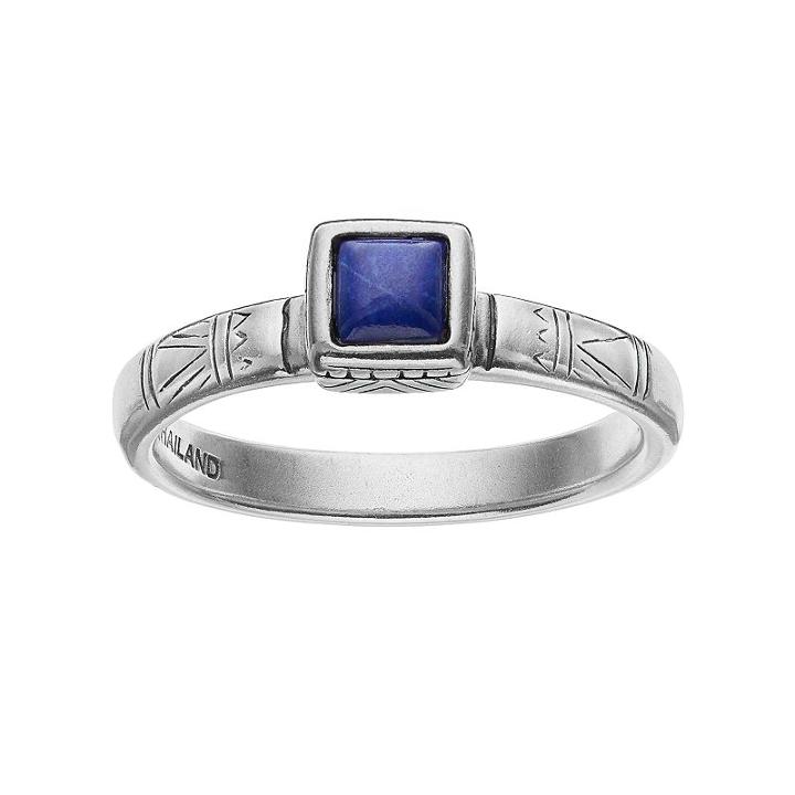 Sterling Silver Lapis Lazuli Cabochon Ring, Women's, Size: 7, Blue