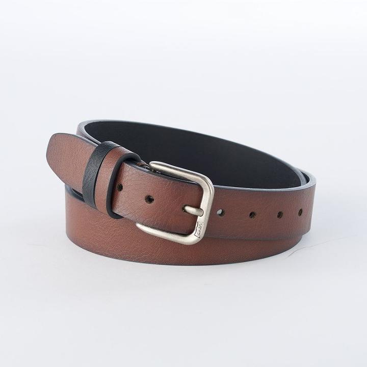 Boys Chaps Two-tone Belt, Size: Small, Brown