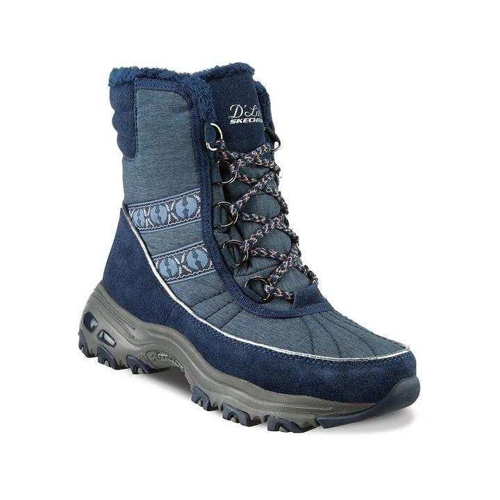 Skechers D'lites Chateau Women's Winter Boots, Size: 5, Blue (navy)
