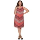 Plus Size Dana Buchman Printed Mesh Overlay Sheath Dress, Women's, Size: 1xl, Med Red
