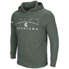 Men's Michigan State Spartans Thermal Hooded Tee, Size: Xxl, Dark Green