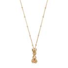 Lc Lauren Conrad Bunny Pendant Necklace, Women's, Gold