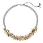 Simply Vera Vera Wang Beaded Cluster Statement Necklace, Women's, Pink