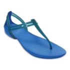 Crocs Isabella Women's T-strap Sandals, Size: 9, Med Blue