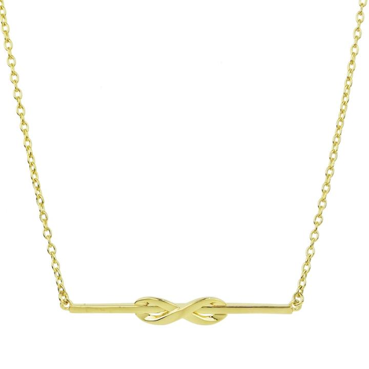 Sechic 14k Gold Infinity Bar Necklace, Women's, Size: 18, Yellow