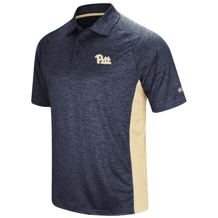 Men's Colosseum Pitt Panthers Wedge Polo, Size: Xl, Med Grey