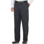 Big & Tall Savane Performance Straight-fit Flat-front Pants, Men's, Size: 52x32, Blue
