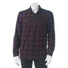 Men's Vans Plaid Woven Button-down Shirt, Size: Xxl, Black
