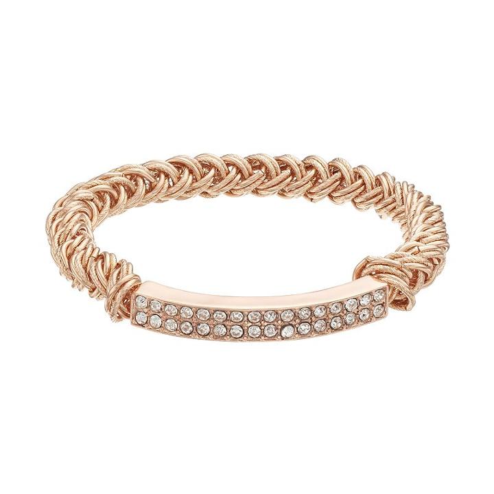 Jennifer Lopez Pave Bar Chain Stretch Bracelet, Women's, Light Pink