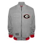 Men's Franchise Club Georgia Bulldogs Edge Fleece Jacket, Size: Large, Grey