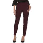 Women's Elle™ Pull-on Skinny Pants, Size: M Long, Drk Purple