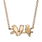 14k Gold Over Silver Three Birds Necklace, Adult Unisex, Size: 18, Yellow