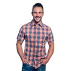 Men's Lee Chip Button-down Shirt, Size: Xxl, Orange