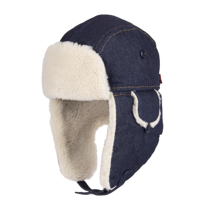 Men's Levi's&reg; Sherpa-lined Wool-blend Washed Denim Trapper Hat, Size: L/xl, Blue Other