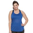 Juniors' Plus Size So&reg; Textured Strappy Back Tank, Girl's, Size: 1xl, Dark Blue