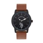 U.s. Polo Assn. Men's Leather Watch - Usc50499kl, Size: Large, Brown