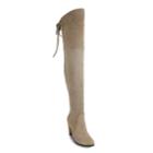 Olivia Miller Roosevelt Women's High Heel Thigh High Boots, Size: 5.5, Med Brown