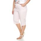 Plus Size Croft & Barrow&reg; Pull On Capris, Women's, Size: Regular, Brt Pink