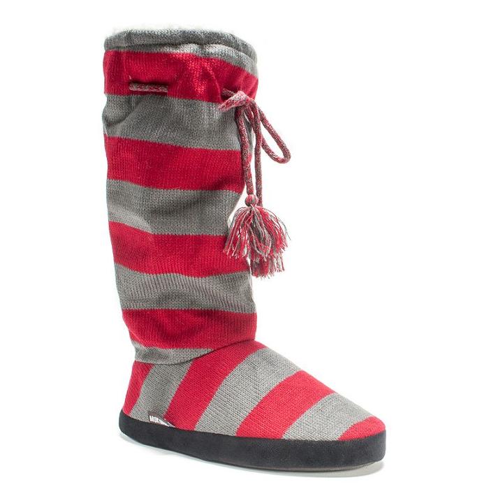 Muk Luks Game Day Women's Tall Slippers, Size: Large, Dark Red