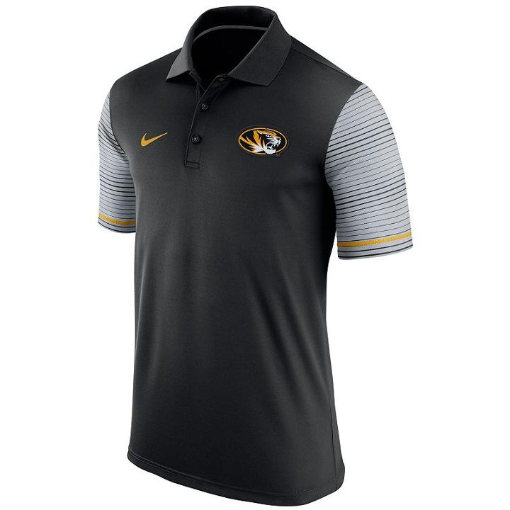 Men's Nike Missouri Tigers Early Season Polo, Size: Small, Black
