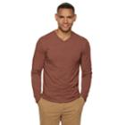 Men's Sonoma Goods For Life&trade; Modern-fit Supersoft V-neck Tee, Size: Medium, Dark Brown