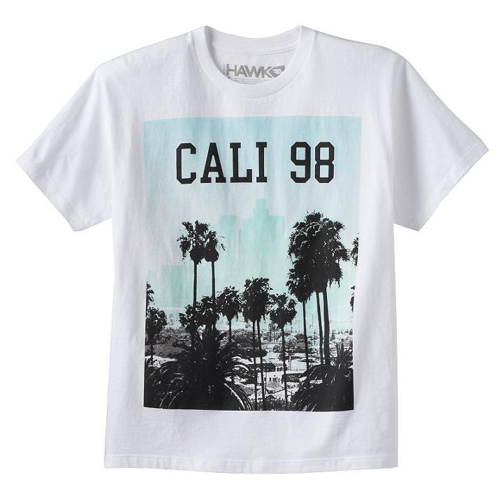 Boys 8-20 Tony Hawk California Tee, Boy's, Size: Medium, White Oth