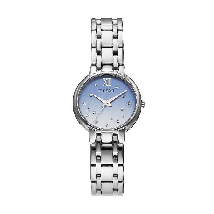 Pulsar Women's Crystal Stainless Steel Watch - Ph8301, Silver