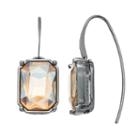 Simply Vera Vera Wang Brown Rectangular Stone Threader Earrings, Women's, Med Beige