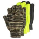 Quietwear 3-pack Grip-dot Gloves - Men, Brown