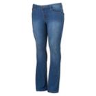 Juniors' Plus Size Mudd&reg; Flx Stretch Faded Skinny Bootcut Jeans, Girl's, Size: 20 W, Blue (navy)