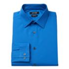 Men's Apt. 9&reg; Slim-fit Flex Collar Dress Shirt, Size: 17-32/33, Blue (navy)