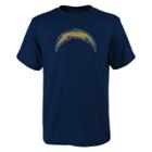 Boys 8-20 Los Angeles Chargers Distressed Logo Tee, Size: Xl 18-20, Blue (navy)
