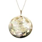 14k Gold Mother-of-pearl Floral Pendant, Women's, Size: 18, Multicolor
