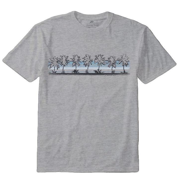 Men's Newport Blue Graphic Tee, Size: Medium, Light Grey