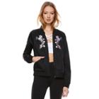 Madden Nyc Juniors' Embroidered Bomber Jacket, Girl's, Size: Large, Oxford