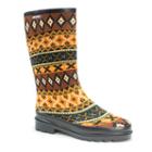 Muk Luks Anabelle Women's Knee-high Rain Boots, Girl's, Size: 8, Black