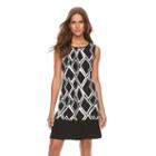 Women's Ronni Nicole Diamond Print Shift Dress, Size: 10, Oxford