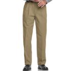 Men's Lee Relaxed-fit Stain Resist Pleated Pants, Size: 30x32, Lt Brown